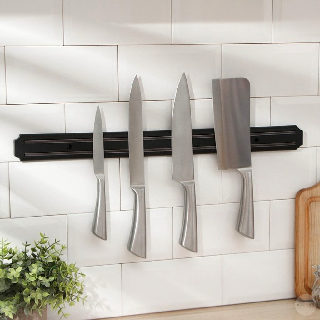 Barra Magnética 50cm para Facas – Organização Segura e Profissional