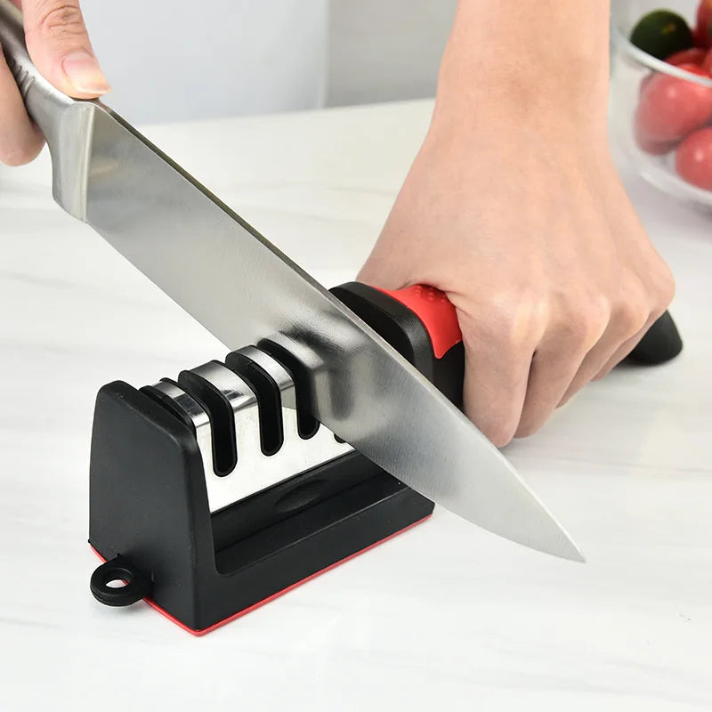 Afiador de Facas Profissional em Aço Inox
