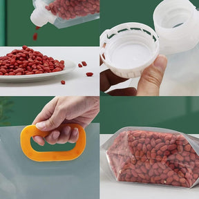 Organizadores de Grãos Kit  Com 10 Sacos – Armazenamento Seguro e Sem Bagunça!